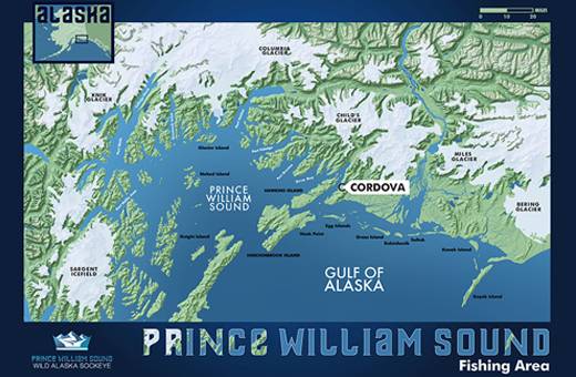 Prince William Sound Fishing Area Map