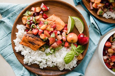 Recipe - Grilled Salmon with Stonefruit Salsa