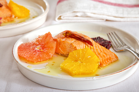 Recipe - Poached Salmon with Citrus